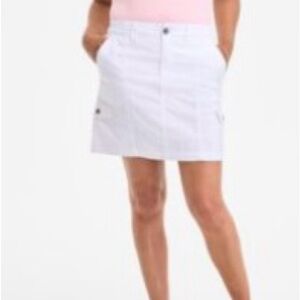 Style & Co. Zig Zag White Cargo Skirt NWT Size 18